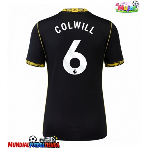 Camiseta Chelsea Levi Colwill #6 Segunda Equipación Replica 2026-27 para mujer mangas cortas